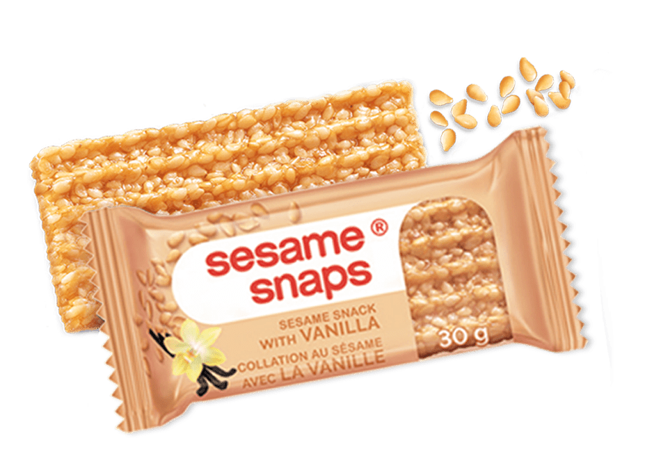 sesame snaps snack with vanilla 30 g